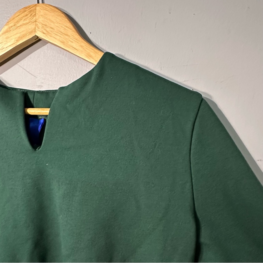 🍁 KIT AND ACE Forest Green Women's Long Sleeve Blouse - Picture 3 of 9